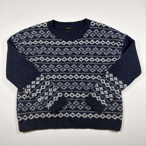 Banana Republic Sweaters - Banana Republic Cropped Pullover Patterned Sweater Long Sleeve Size Medium